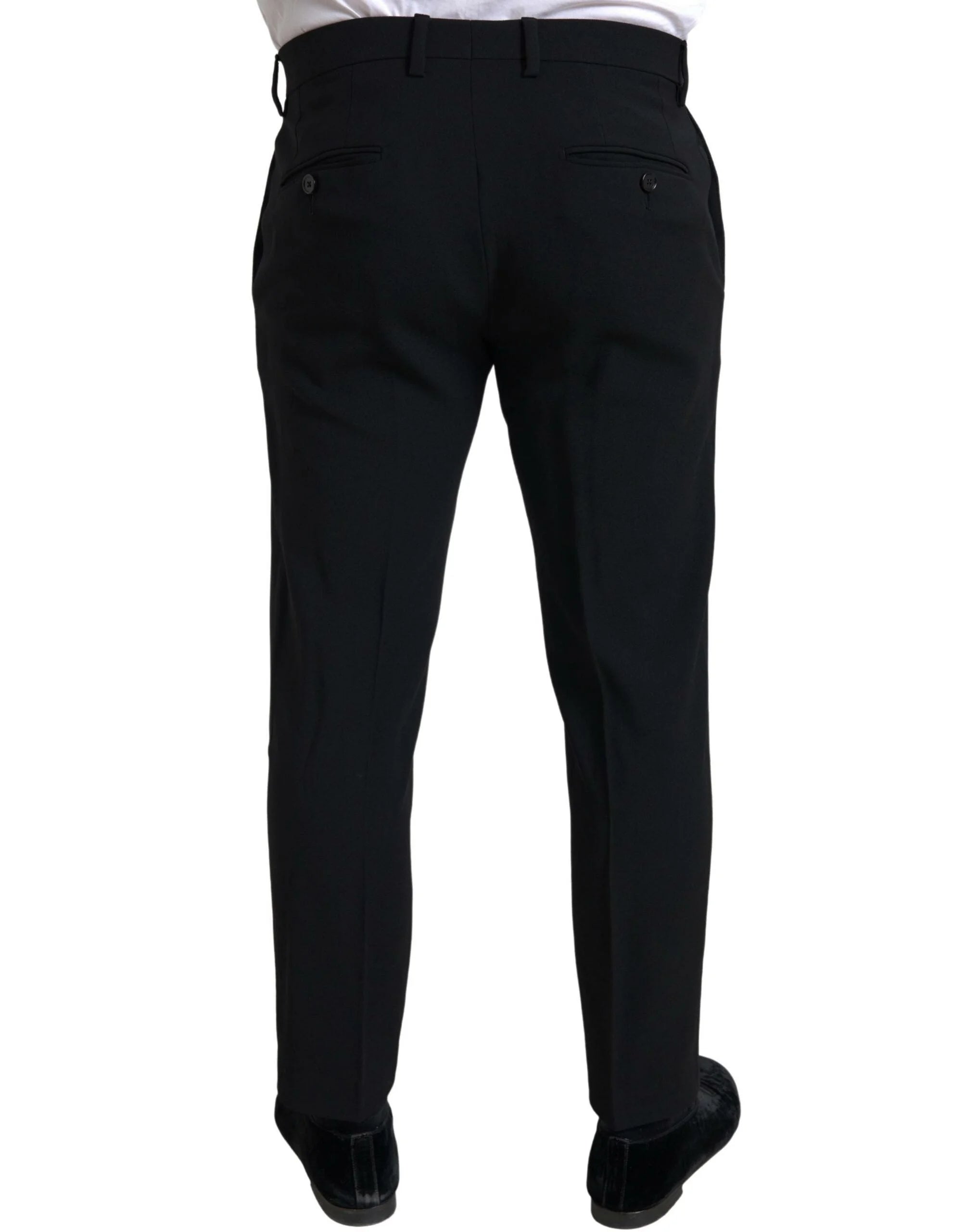 Dolce & Gabbana Black 2 Piece Double Breasted SICILIA Suit - IT52 | L - Pant Suits