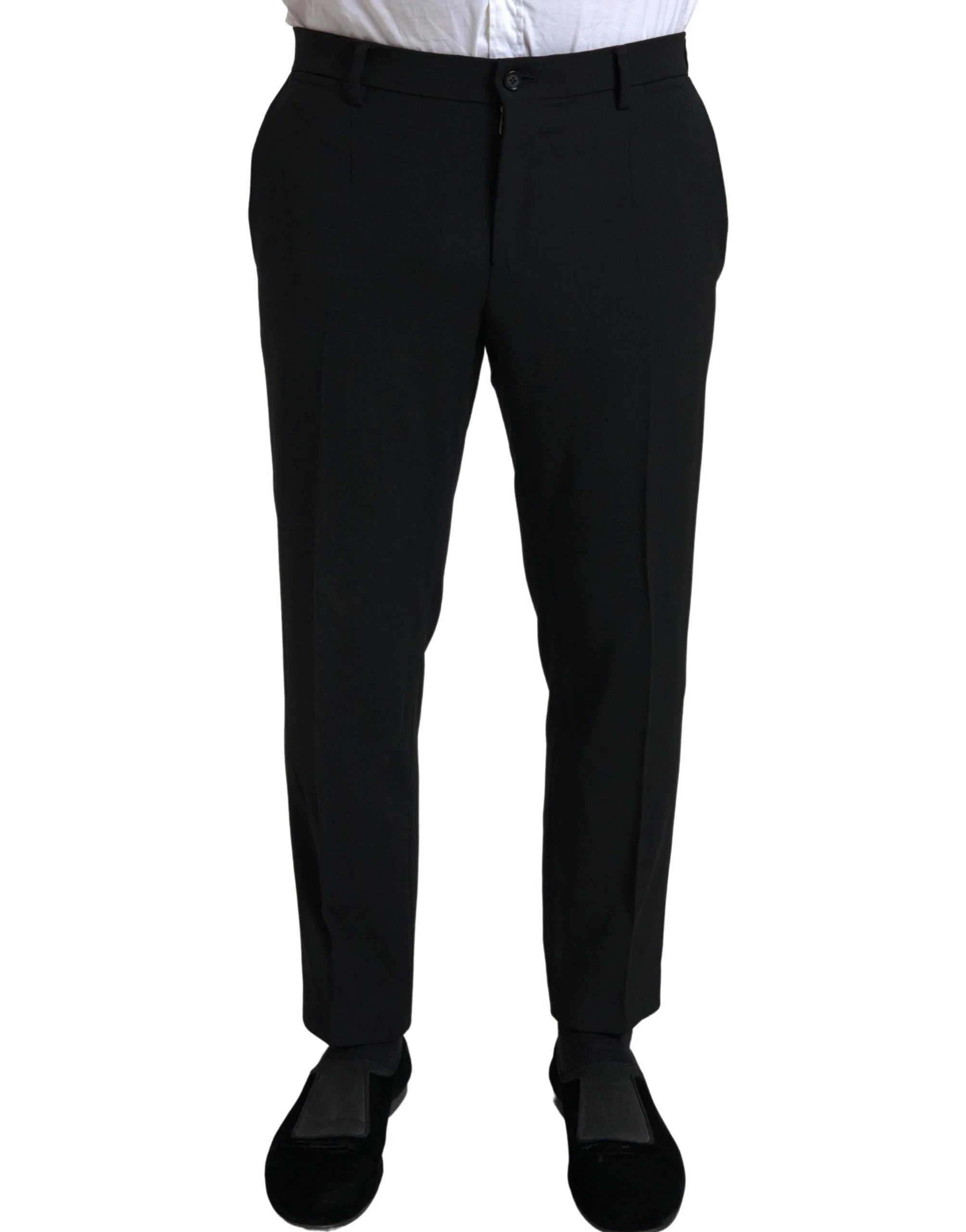 Dolce & Gabbana Black 2 Piece Double Breasted SICILIA Suit - IT52 | L - Pant Suits