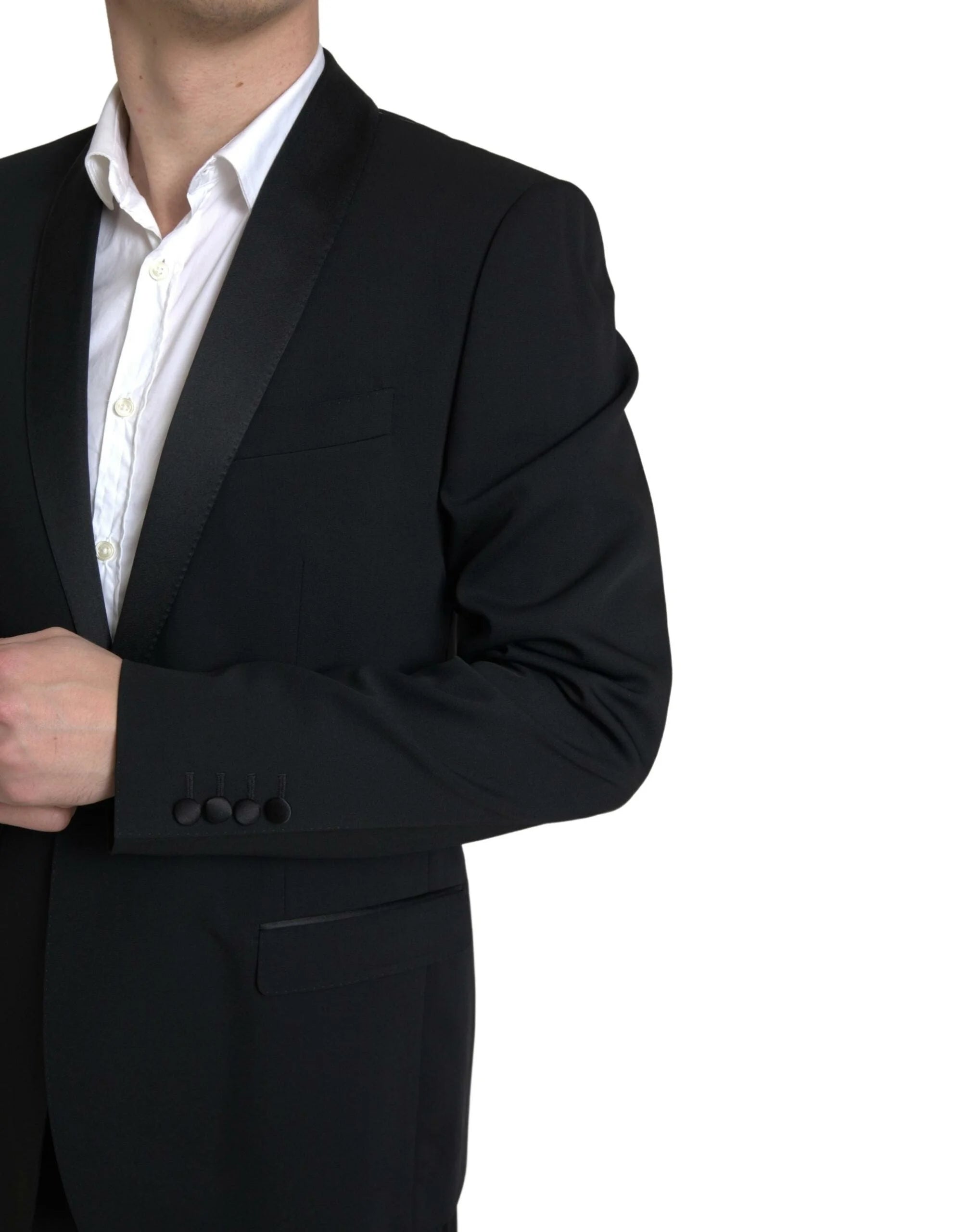 Dolce & Gabbana Black 2 Piece Single Breasted MARTINI Suit - IT54 | XL - Pant Suits