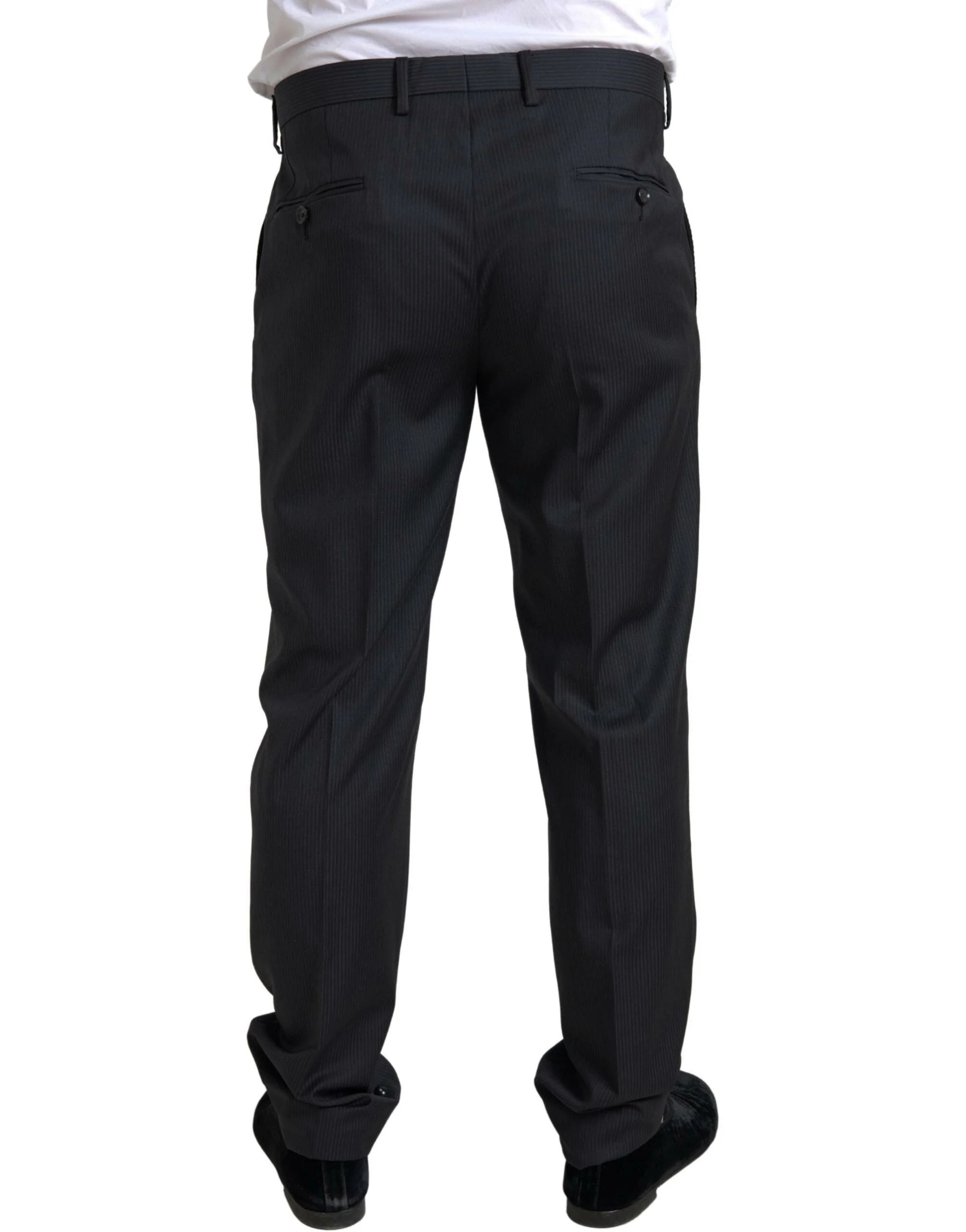 Dolce & Gabbana Black 2 Piece Single Breasted MARTINI Suit - IT54 | XL - Pant Suits
