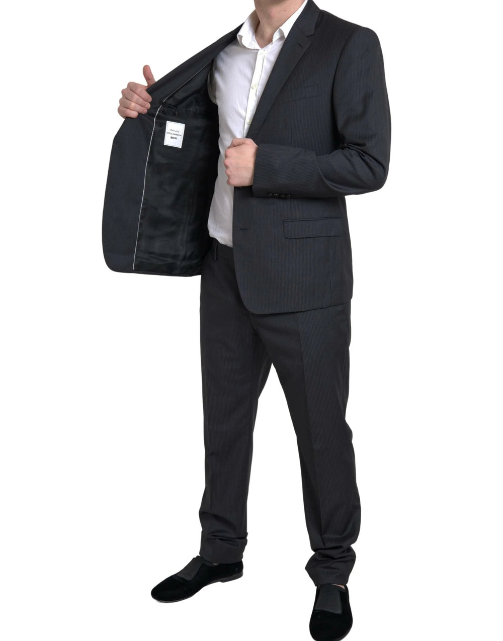 Dolce & Gabbana Black 2 Piece Single Breasted MARTINI Suit - IT54 | XL - Pant Suits