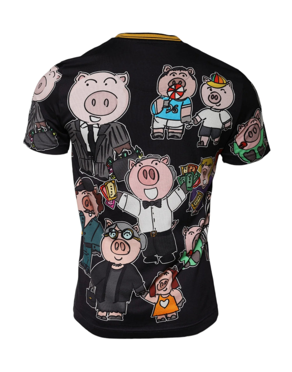 Dolce & Gabbana Black 2019 Year Of The Pig Crew Neck T-shirt - T-Shirts