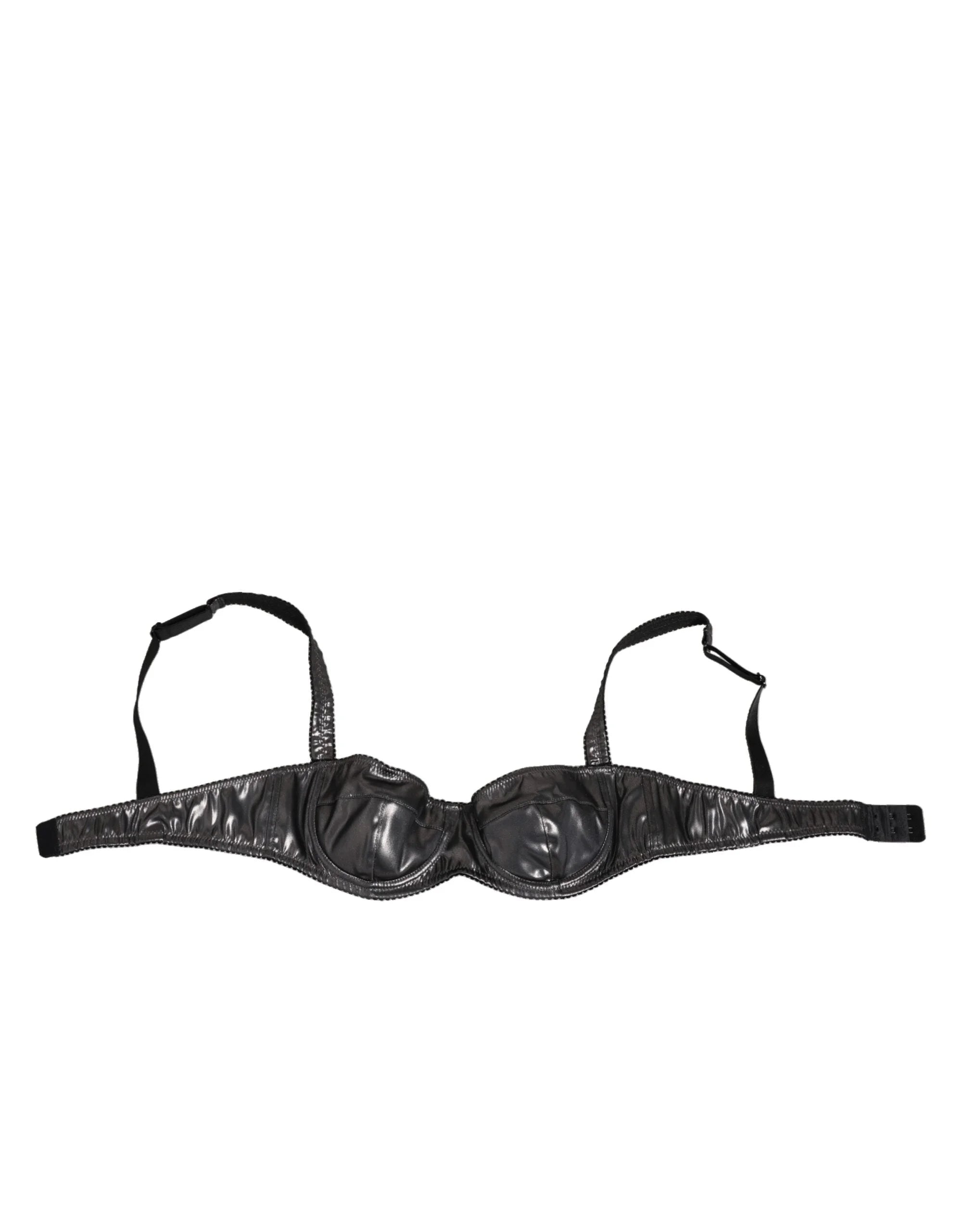 Dolce & Gabbana Black Acetate Stretch Balconette Bra Underwear - IT2 | S - Bras