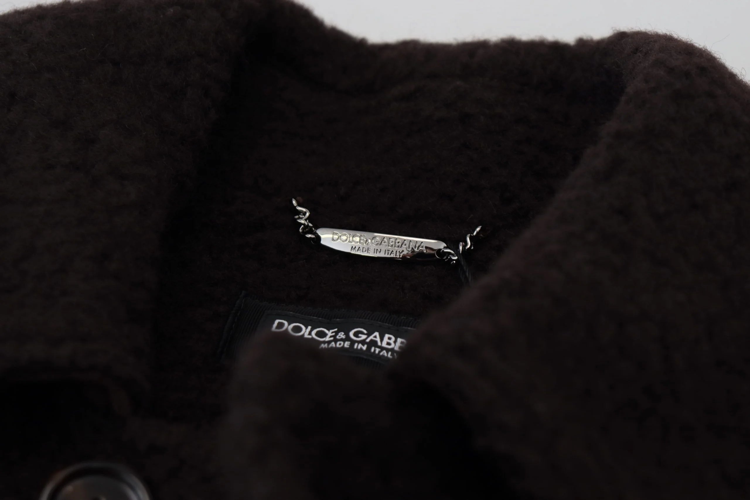 Dolce & Gabbana Black Alpaca Button Down Trench Coat Jacket - IT54 | XL - Trench Coats