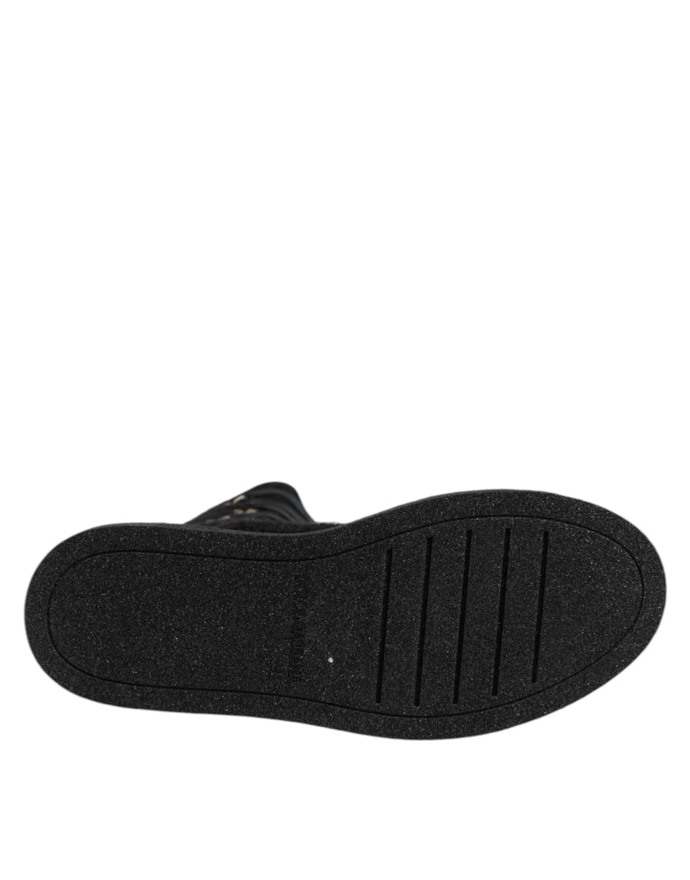 Dolce & Gabbana Black Alpaca Wool Suede Mid Calf Boots Shoes - EU44/US11 - Boots