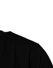 Dolce & Gabbana Black Amore Leopard Cotton Crew Neck T-shirt - T-Shirts