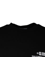 Dolce & Gabbana Black Amore Print Cotton Crew Neck T-shirt - IT46 | S - T-Shirts