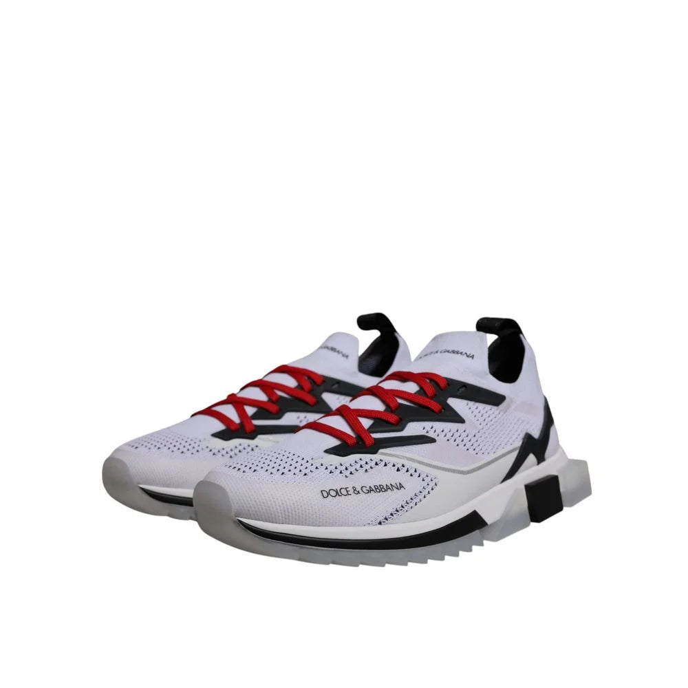 Dolce & Gabbana Black And White Polyester Athletic Sneakers - EU44.5/US11.5
