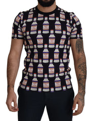 Dolce & Gabbana Black Bacio Di Venere Cotton Crew T-shirt - T-Shirts
