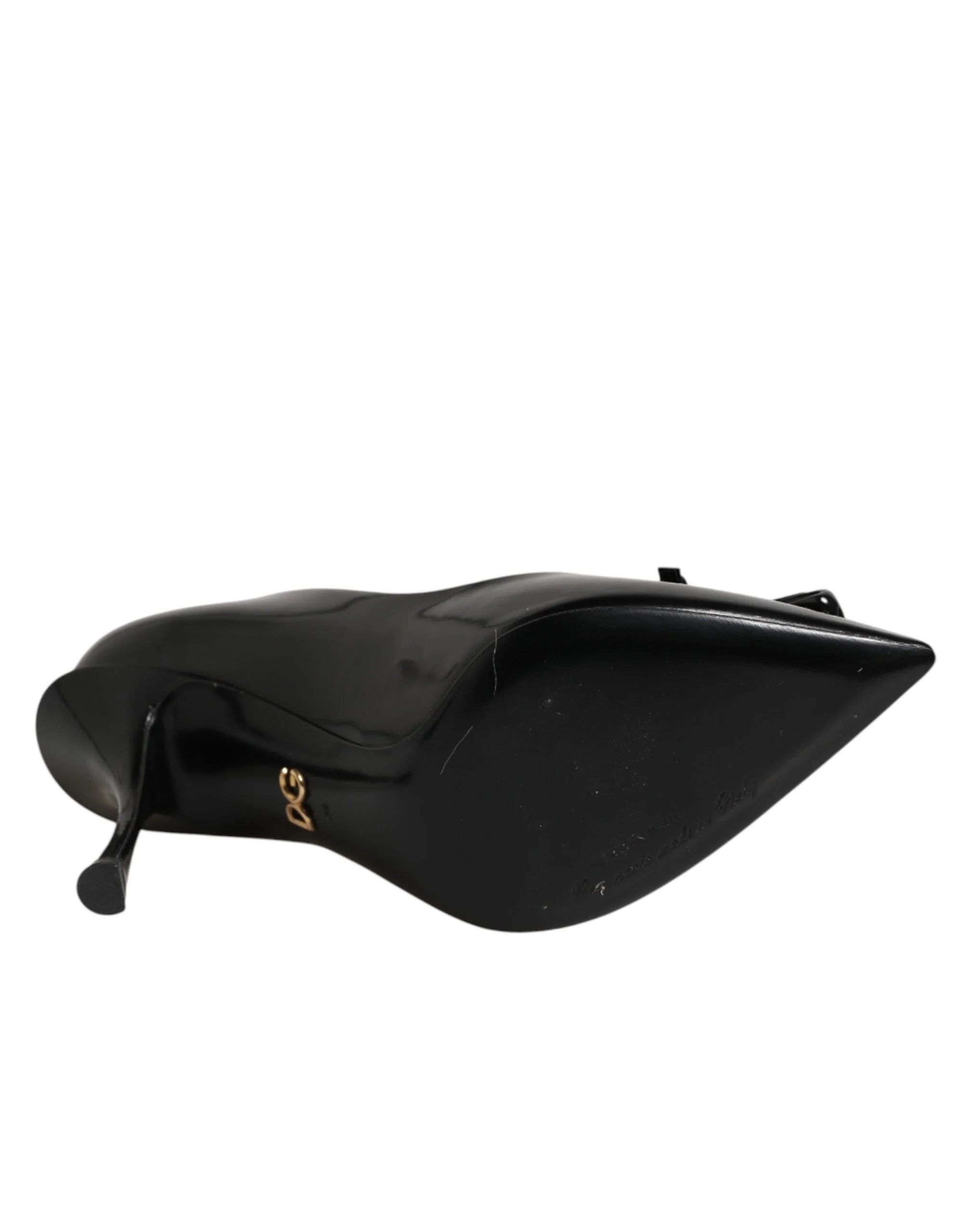 Dolce & Gabbana Black Bag Embellished Heels Pumps Shoes - Heels