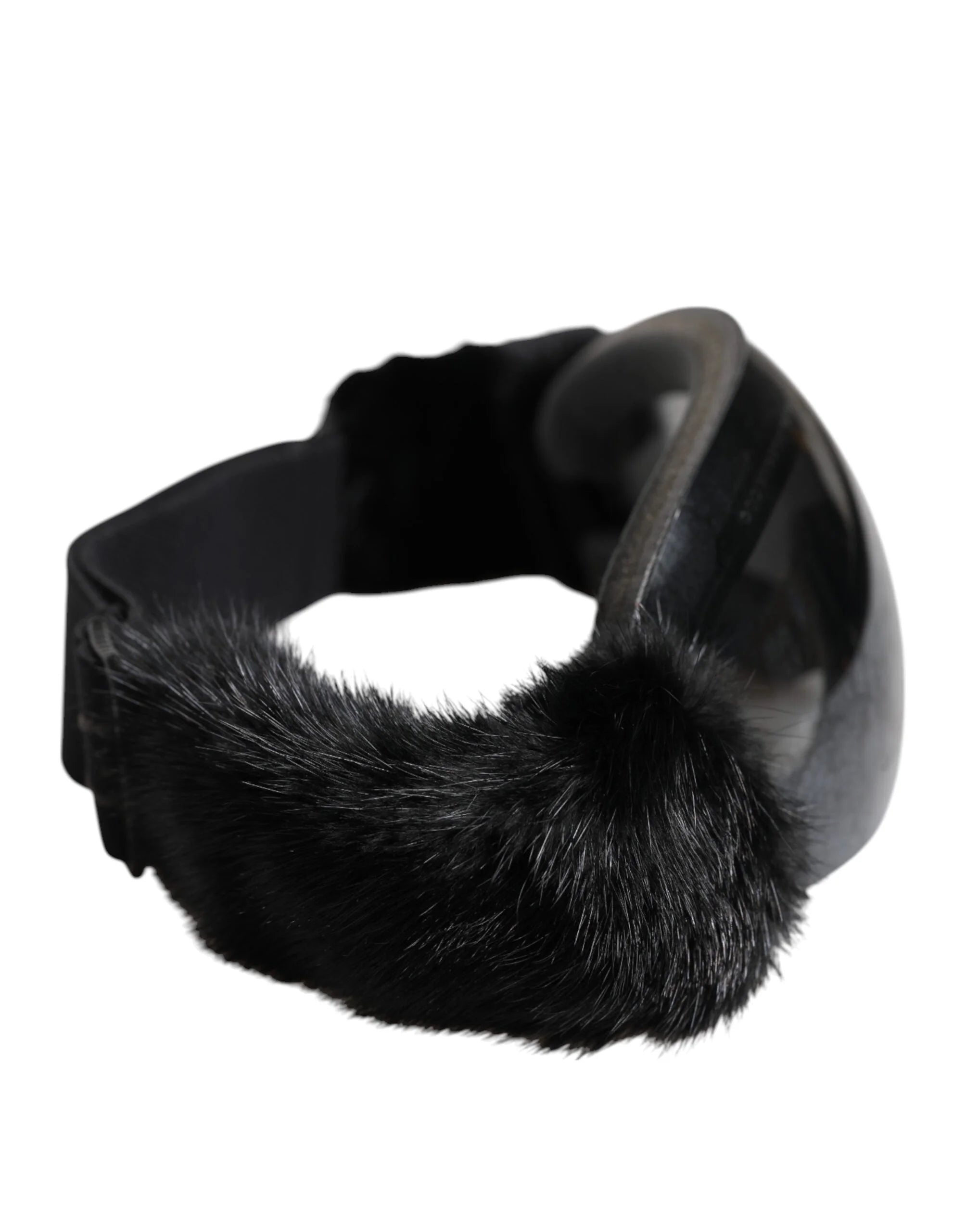 Dolce & Gabbana Black Bi0759 Lace Mirrored Ski Goggles Mask Sunglasses - Sunglasses