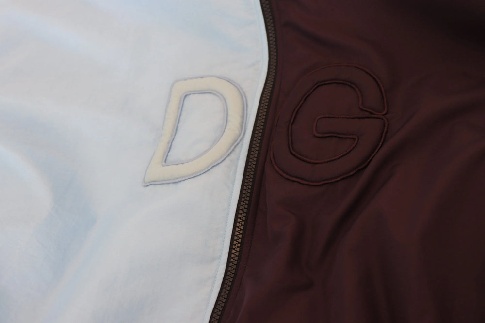 Dolce & Gabbana Black Blue DG Hooded Full Zip Men Jacket - IT50 | L - Track Jackets