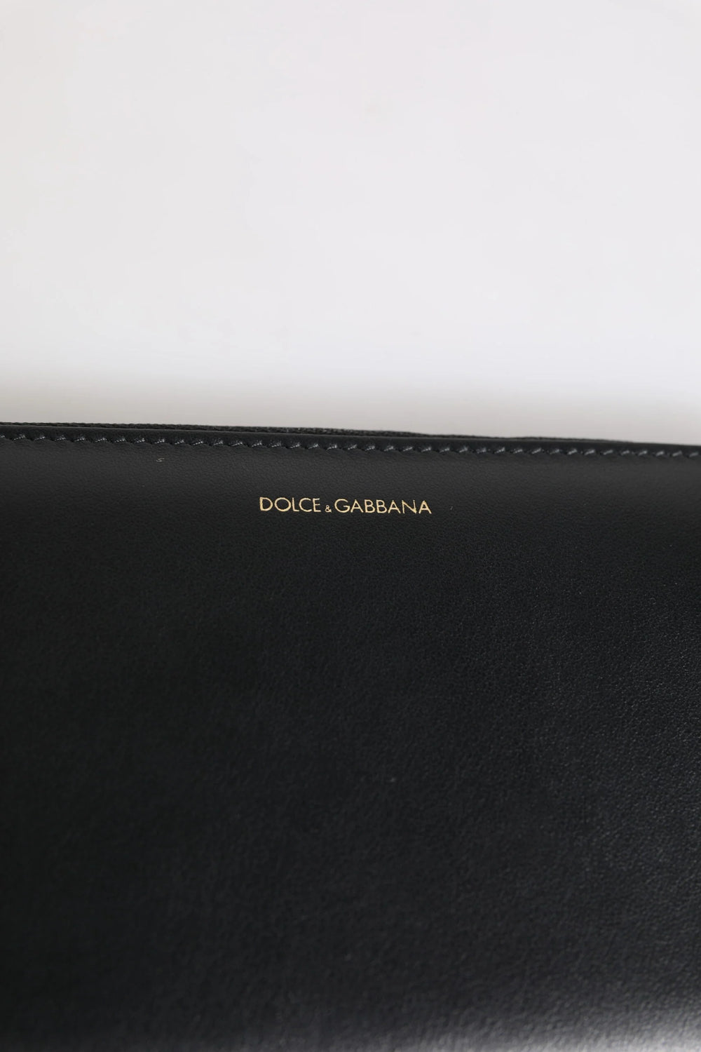Dolce & Gabbana Black Blue Exotic Leather Embossed Continental Wallet - Wallets