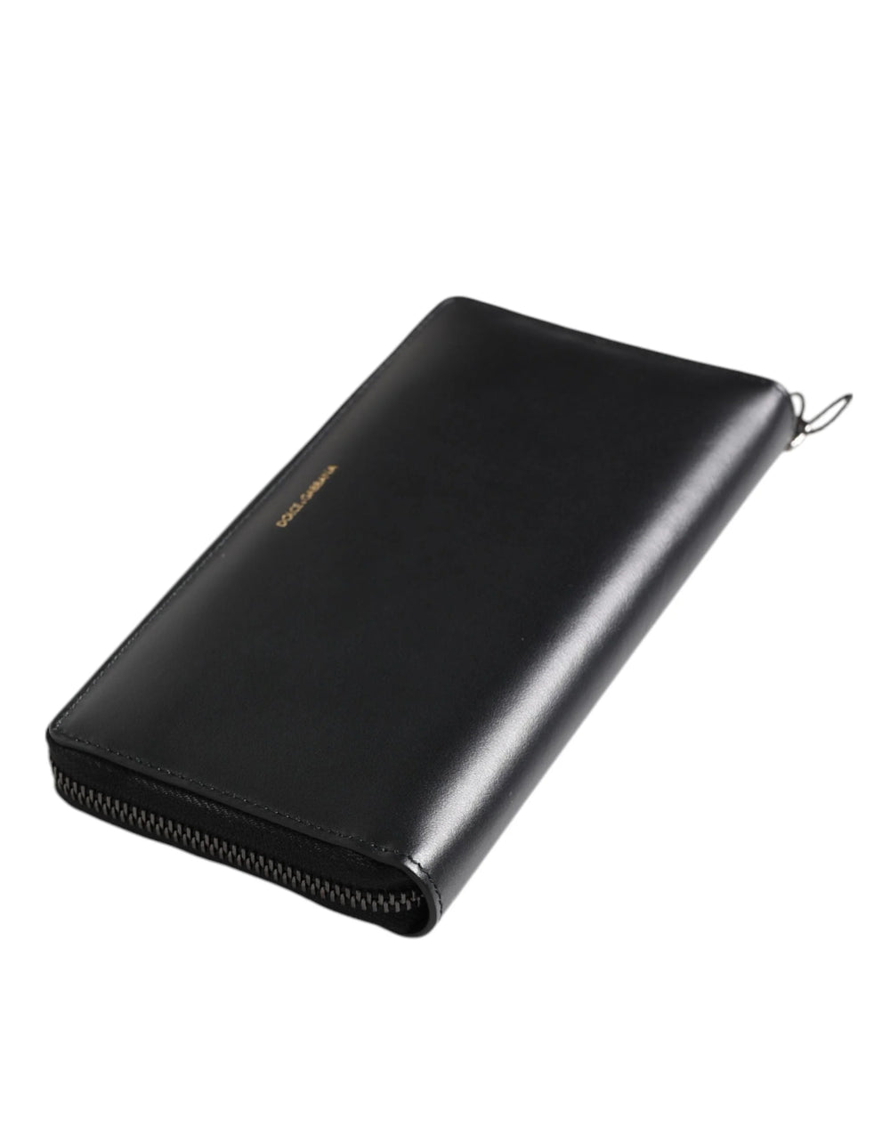 Dolce & Gabbana Black Blue Exotic Leather Embossed Continental Wallet - Wallets