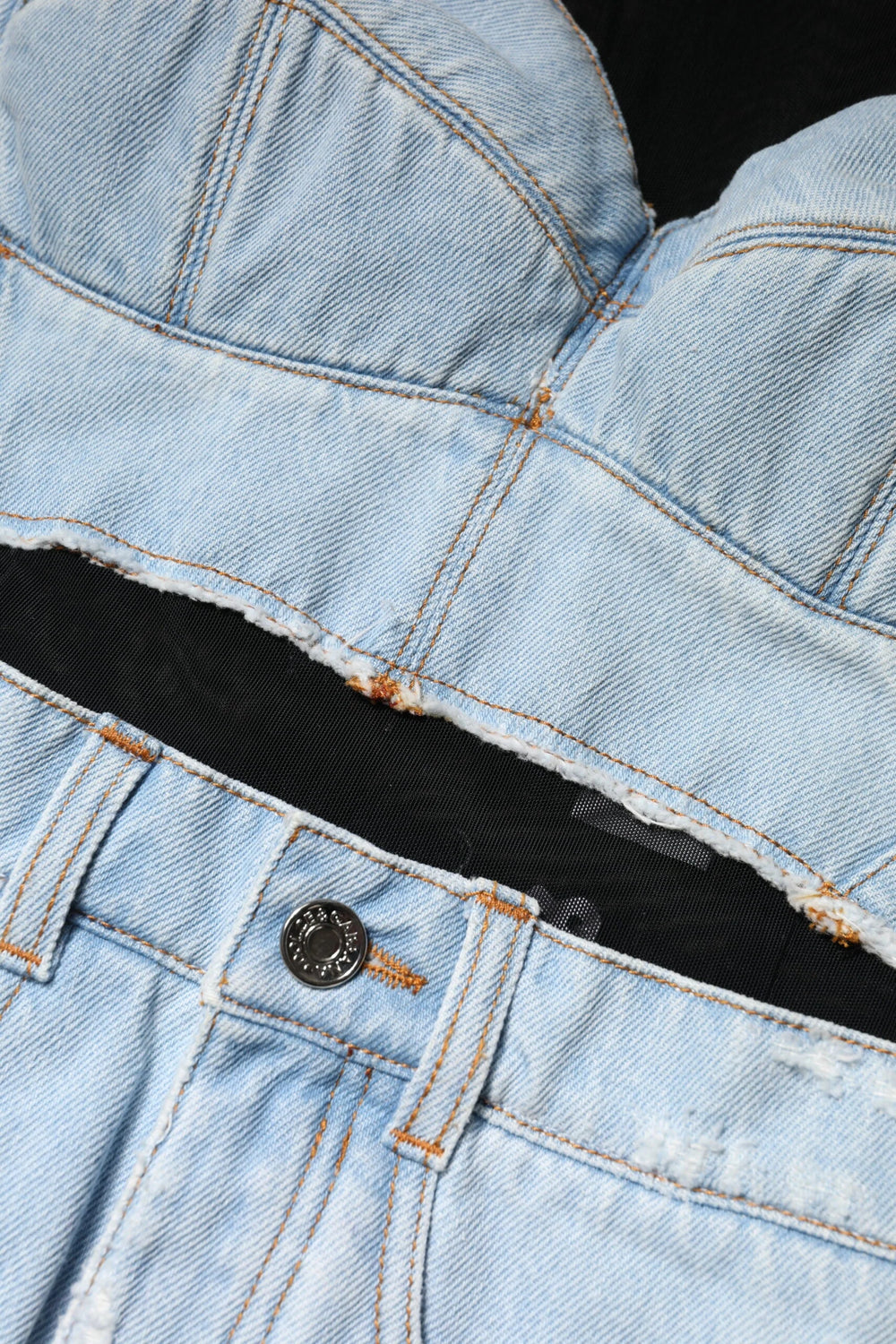 Dolce & Gabbana Black Blue Long Sleeves Denim Mini Dress - IT40|S - Dresses