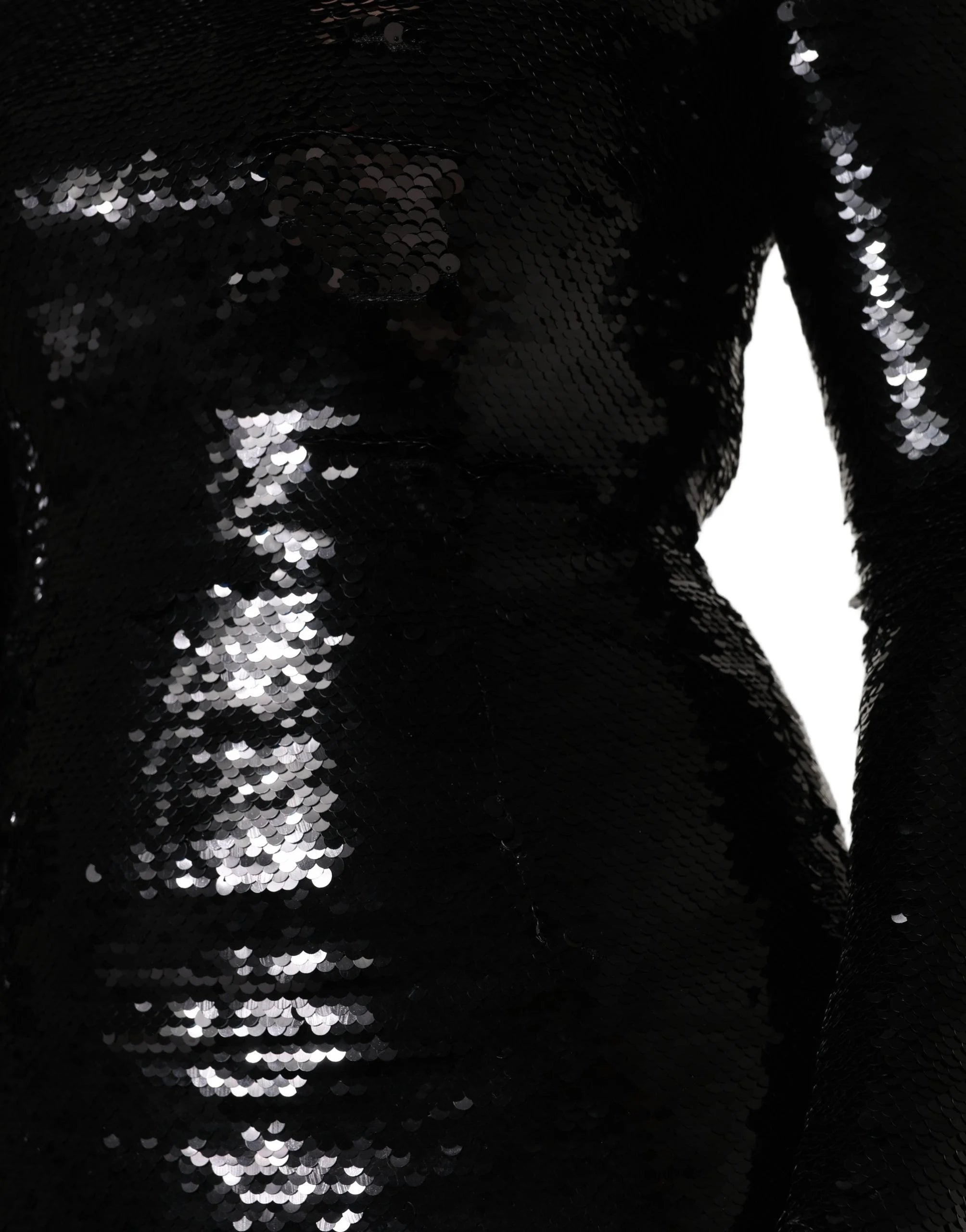 Dolce & Gabbana Black Bodycon Mermaid Sequinned Gown Dress - IT42|M