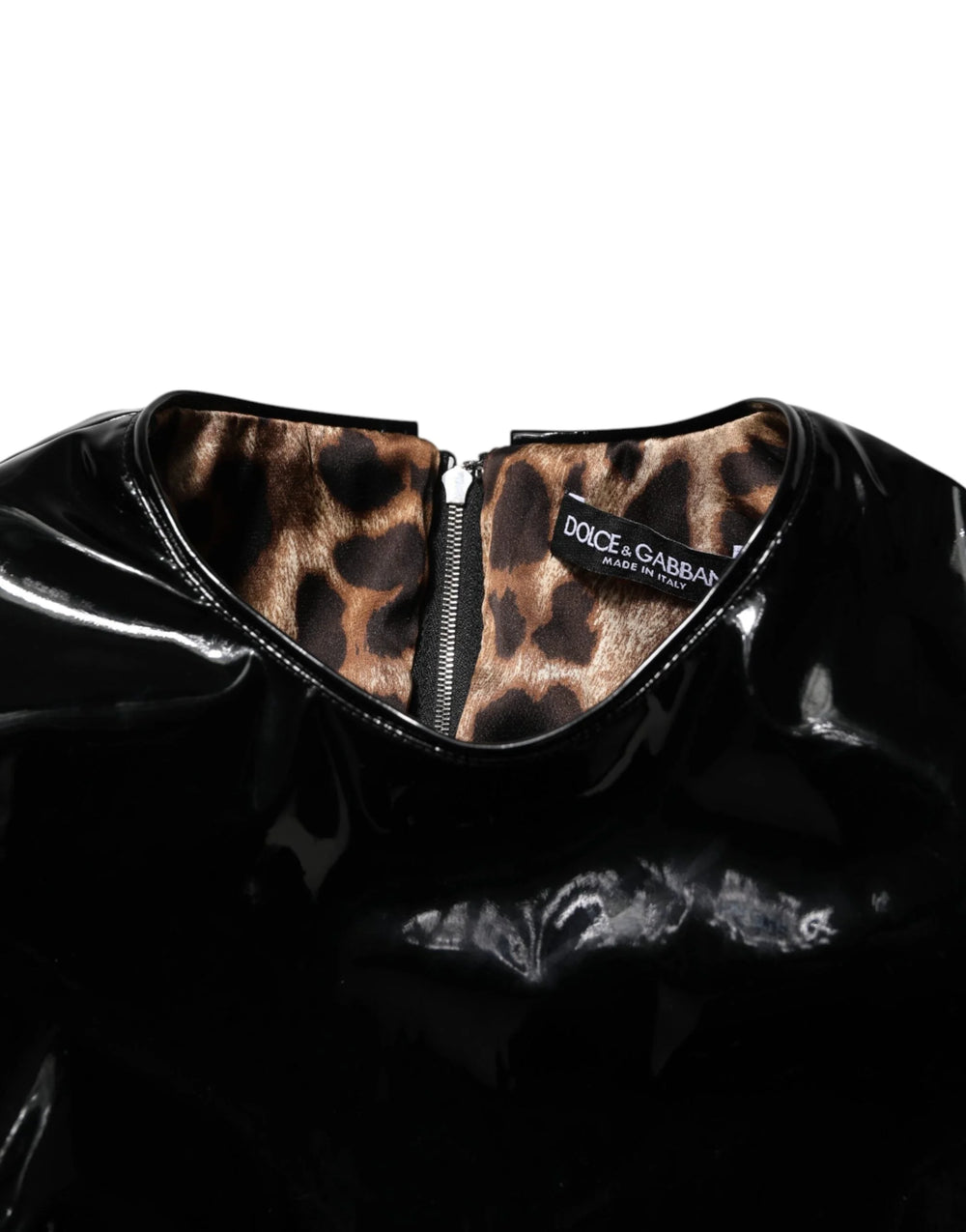 Dolce & Gabbana Black Bodycon Sheath Puff Sleeve Mini Dress - IT46|XL - Dresses