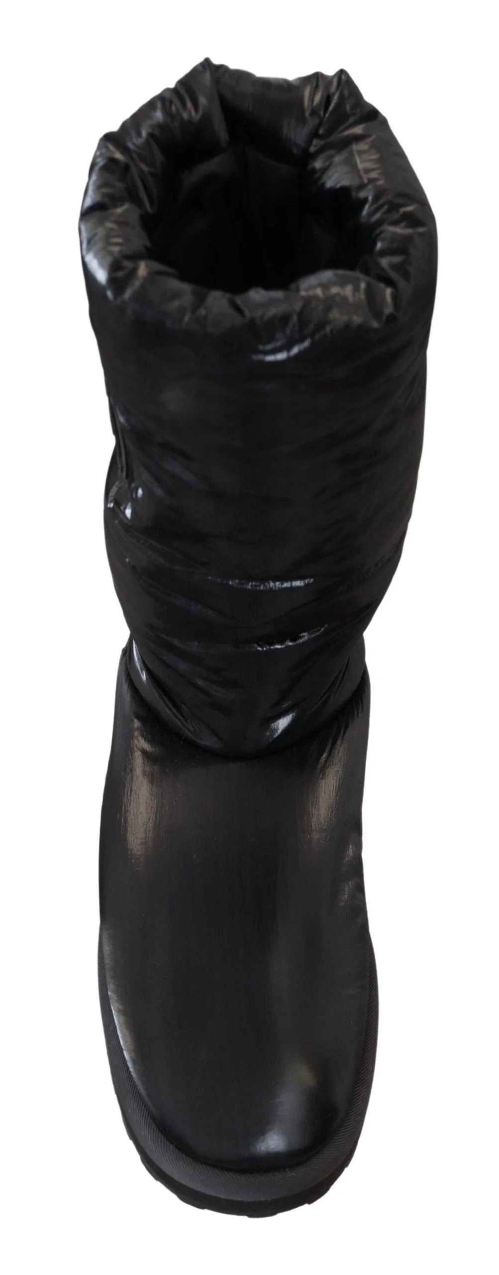 Dolce & Gabbana Black Boots Padded Mid Calf Winter Shoes - EU44/US11
