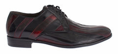 Dolce & Gabbana Black Bordeaux Leather Dress Formal Shoes - EU39.5/US6.5 - Shoes