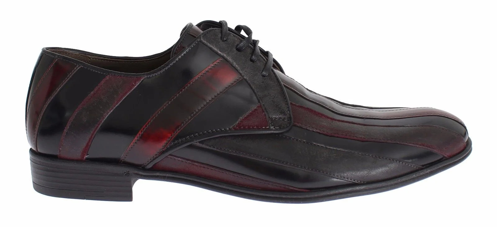 Dolce & Gabbana Black Bordeaux Leather Dress Formal Shoes - EU39.5/US6.5 - Shoes
