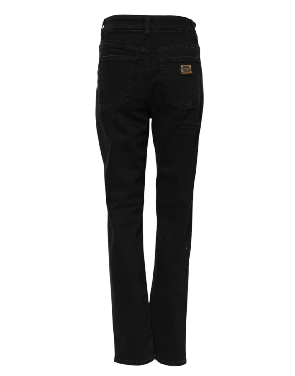 Dolce & Gabbana Black Boyfriend Cotton Flared Denim Jeans - IT38 | XS - Jeans