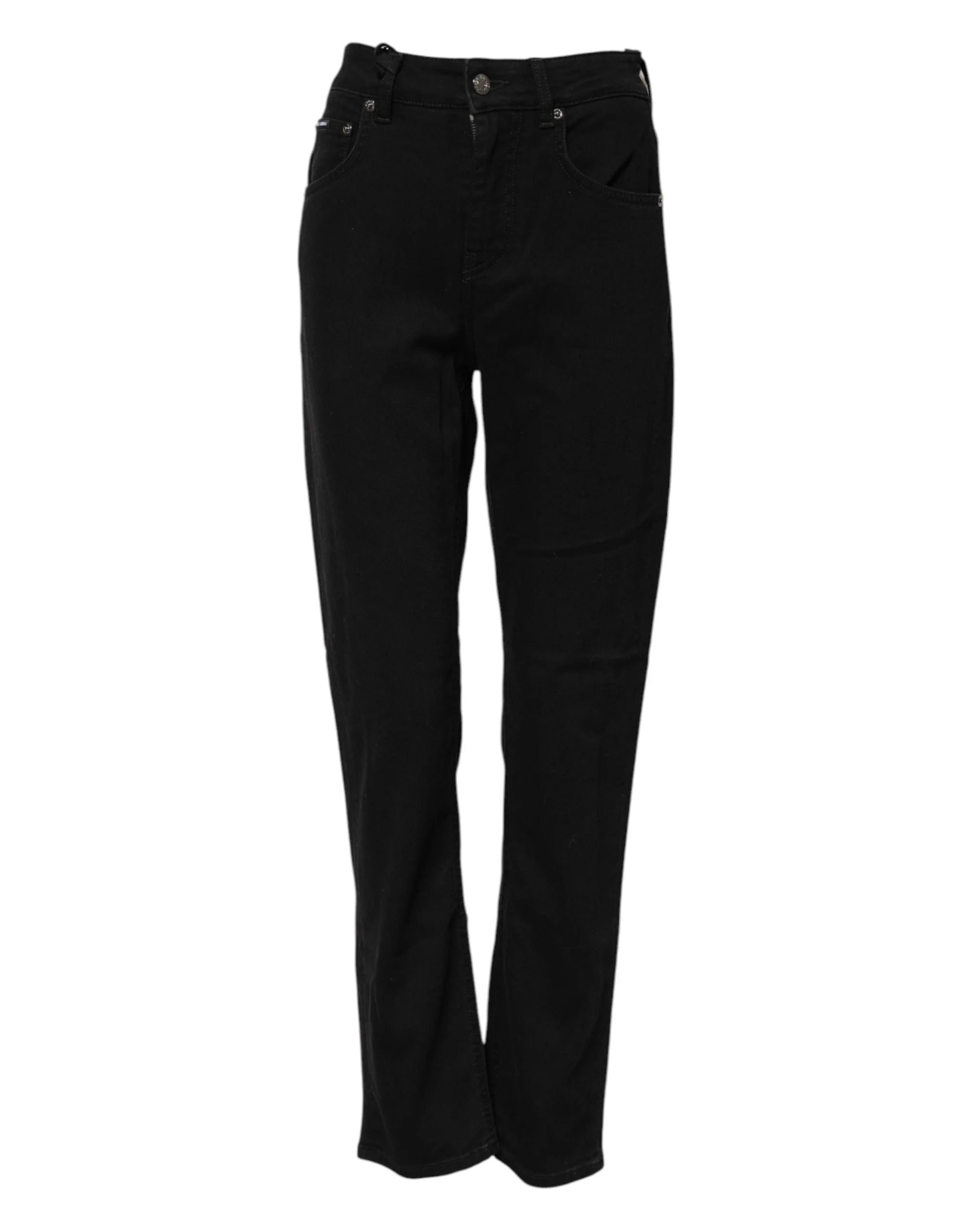 Dolce & Gabbana Black Boyfriend Cotton Stretch Denim Jeans - IT42|M