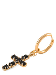 Dolce & Gabbana Black Brass Earrings - One Size