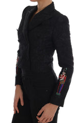 Dolce & Gabbana Black Brocade Blazer Jacket - IT42|M - Coats & Jackets
