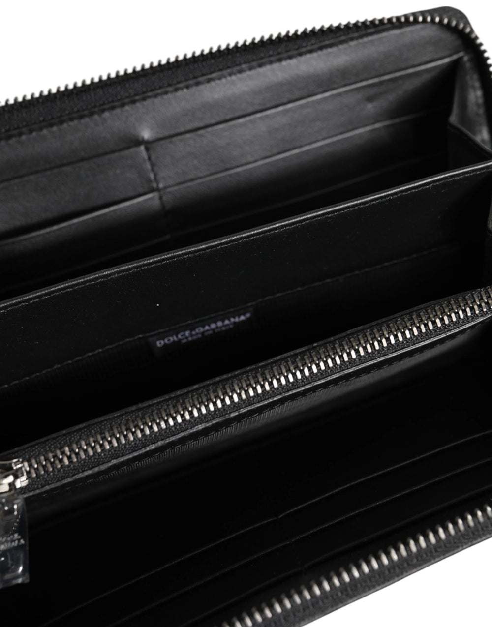 Dolce & Gabbana Black Brown Exotic Leather Men Continental Clutch Wallet - Wallets