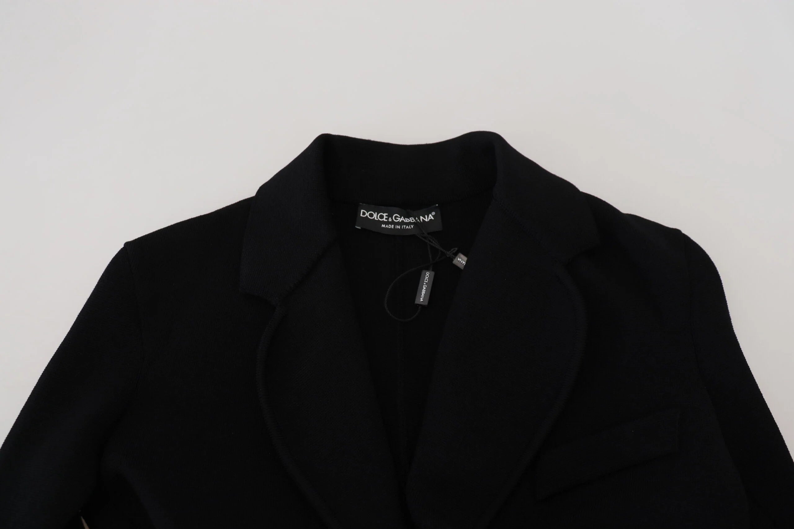 Dolce & Gabbana Black Button Cardigan Blazer Viscose Jacket - IT38 | XS - Coats & Jackets