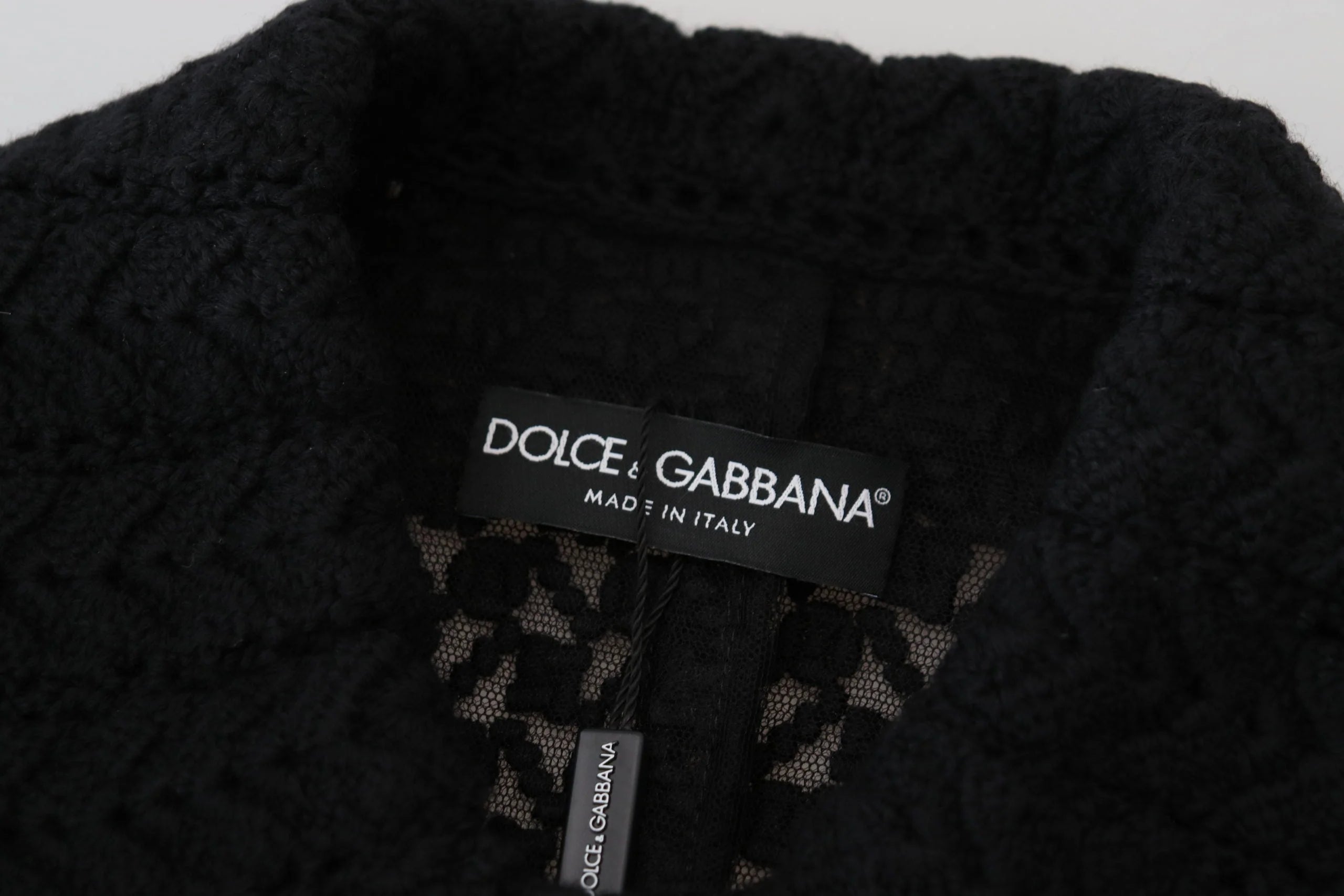 Dolce & Gabbana Black Button Down Long Blazer Cotton Jacket - IT40|S - Overcoats