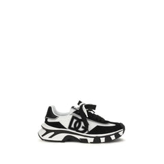 Dolce & Gabbana Svarta Sneakers i Kalvskinn Bos Taurus