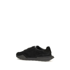 Dolce & Gabbana Black Calf Leather Bos Taurus Athletic Sneakers