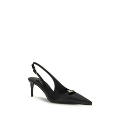 Escarpins à talons hauts en cuir de veau noir Bos Taurus Dolce & Gabbana - EU36.5/US6.5