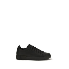 Baskets basses Bos Taurus en veau noir Dolce & Gabbana