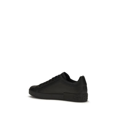 Baskets basses Bos Taurus en veau noir Dolce & Gabbana