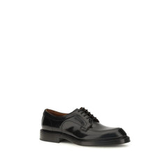 Dolce & Gabbana Black Calf Leather Bos Taurus Oxfords And Derbies