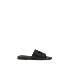 Sandales Dolce & Gabbana en cuir de veau noir Bos Taurus - Sandals
