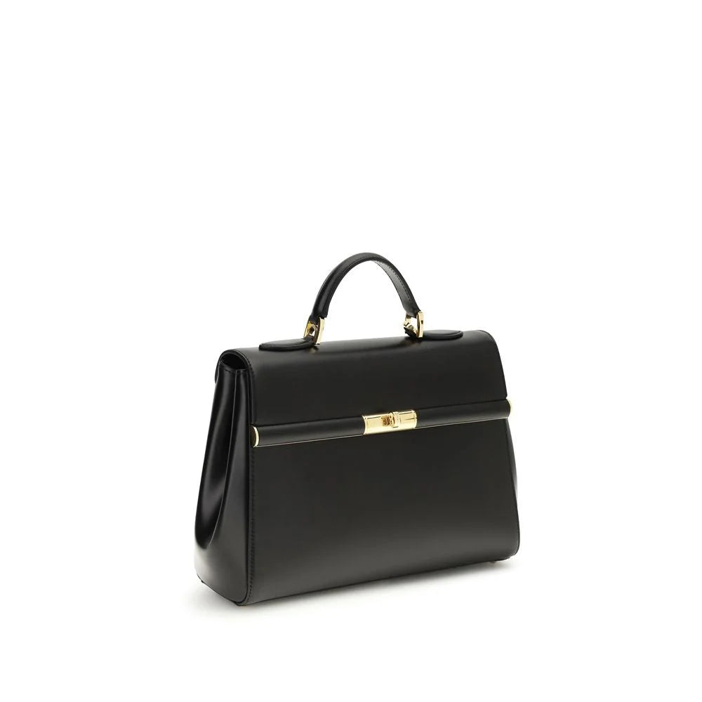 Sac bandoulière en veau noir Bos Taurus Dolce & Gabbana