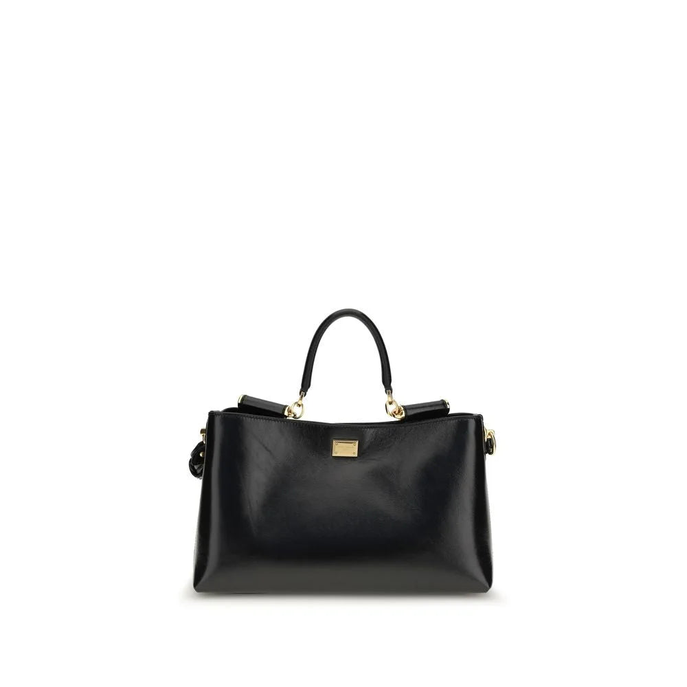 Sac bandoulière en veau marron Bos Taurus Dolce & Gabbana