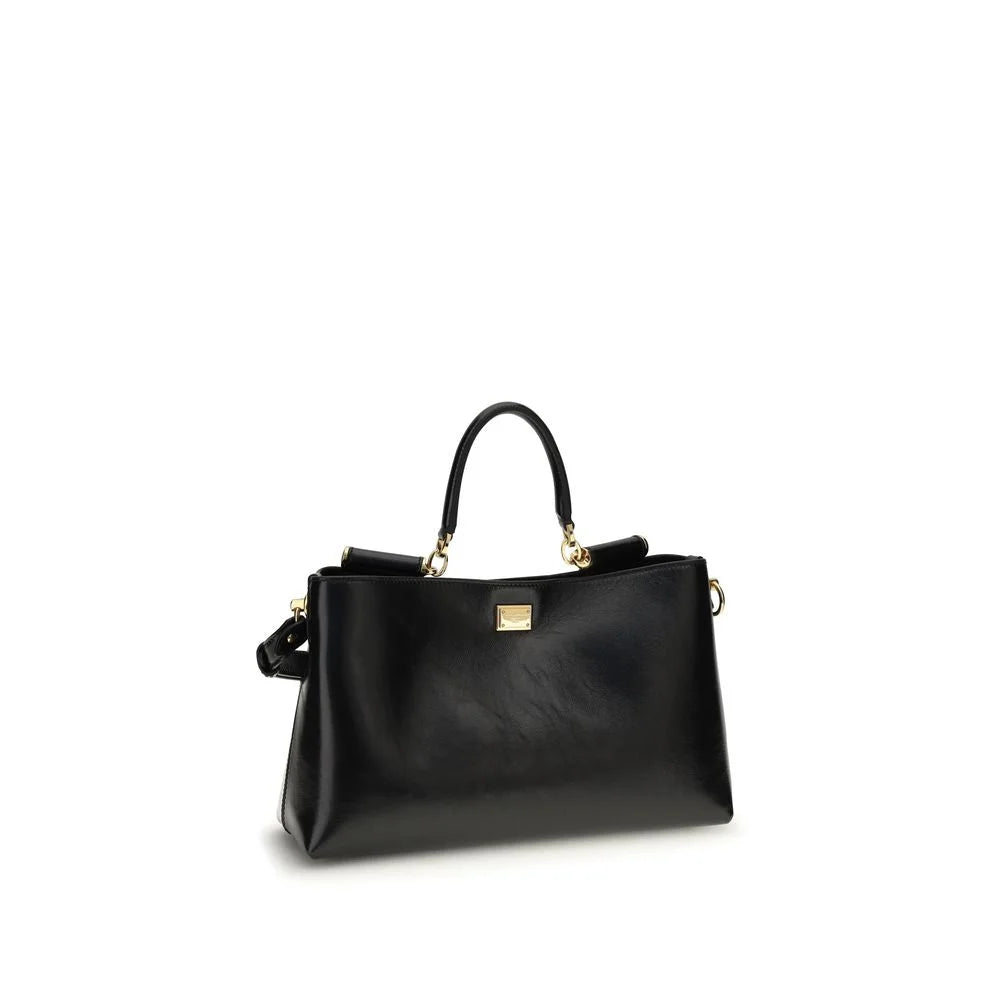 Sac bandoulière en veau marron Bos Taurus Dolce & Gabbana