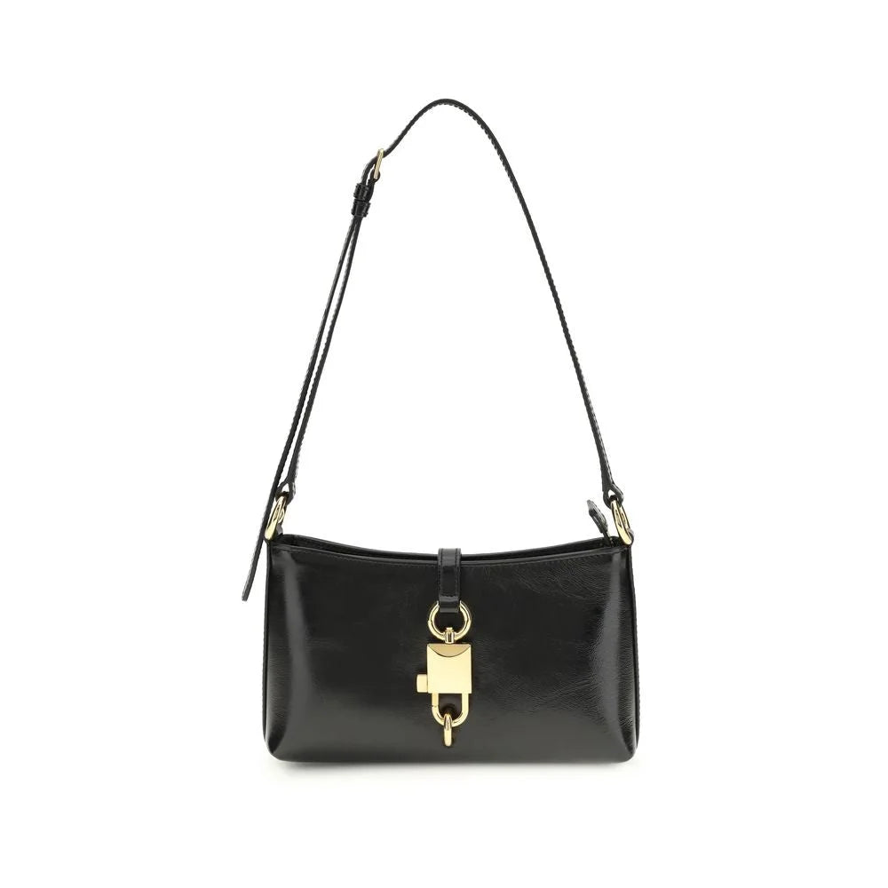 Dolce & Gabbana Black Calf Leather Bos Taurus Shoulder Bag