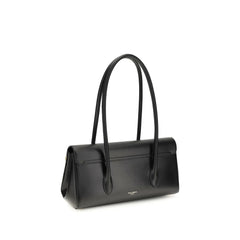 Dolce & Gabbana Musta Nahka Bos Taurus Olkalaukku