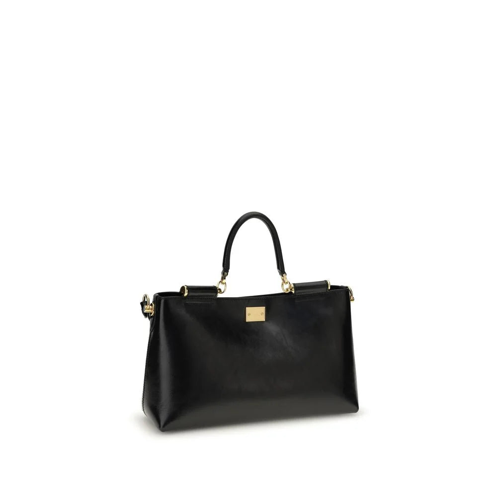 Sac bandoulière en veau marron Bos Taurus Dolce & Gabbana