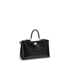 Sac bandoulière en veau marron Bos Taurus Dolce & Gabbana