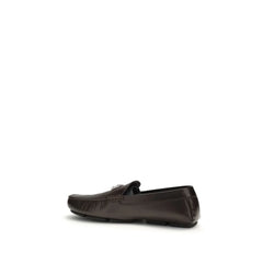 Dolce & Gabbana Black Calf Leather Bos Taurus Slip-On Loafers - EU46/US13