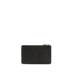 Vue intérieure du portefeuille en cuir Dolce & Gabbana montrant des emplacements pour cartes organisés et un savoir-faire italien premium.