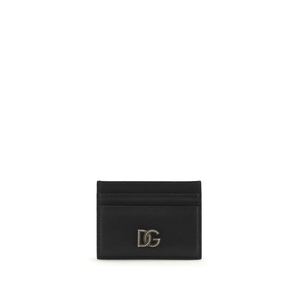Dolce & Gabbana Black Calf Leather Bos Taurus Wallet