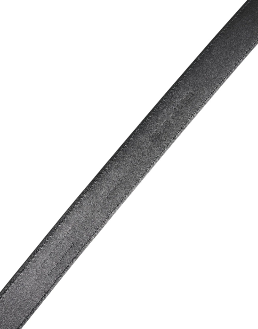 Dolce & Gabbana Black Calf Leather Classic Metal Buckle Belt - 110 cm / 44 Inches - Belts