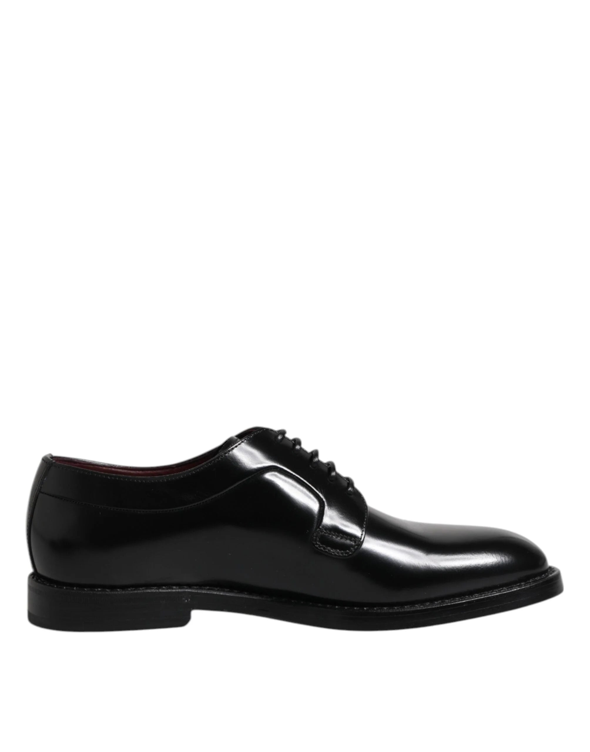 Dolce & Gabbana Black Calf Leather Lace Up Dress Shoes - EU46/US13 - Shoes